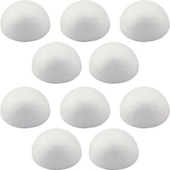 50PCS Foam Balls Half Round Hemispherical Craft Ball Wedding Decor