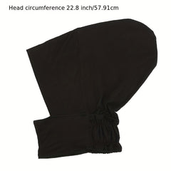 Underscarf Bonnet Caps Solid Head Scarf Cap Adjustable Under Hijab Cap