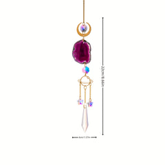 6 Heart Shaped Crystal Suncatchers - Wedding Home Car Decor