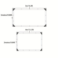 Waterproof Sunproof Anti freeze Awning Tarpaulin RV Car Garden Balcony Cover