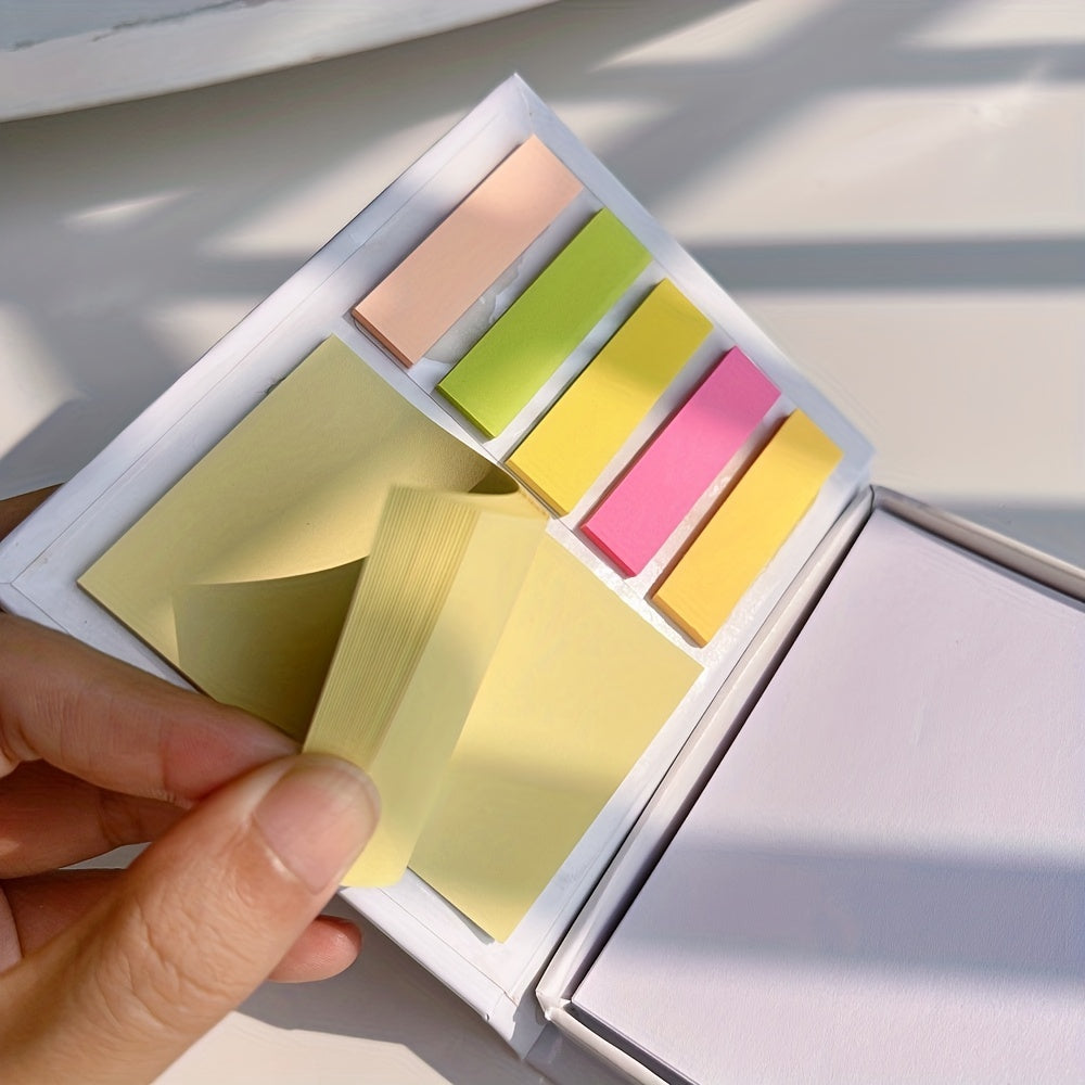 6 Colorful Sticky Notes & 100 Memo Pad Combo Pack