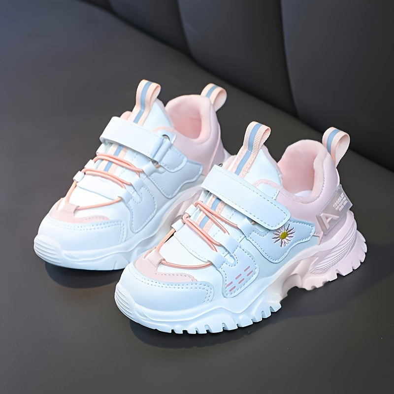 Chunky Plush Lined Shoes for Girls Non Slip Thermal Winter Footwear