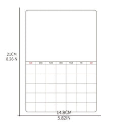 A5 Magnetic Schedule Message Board Weekly Dry Erase Refrigerator Sticker