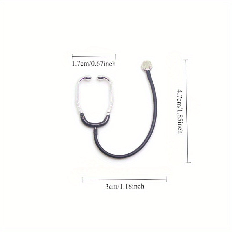 Mini Medical Stethoscope Model 1:12 Scale Toy House Set