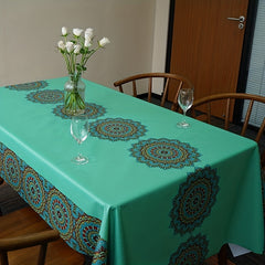 Waterproof Nordic Style Tablecloth PVC Rectangular Dining Table Cover