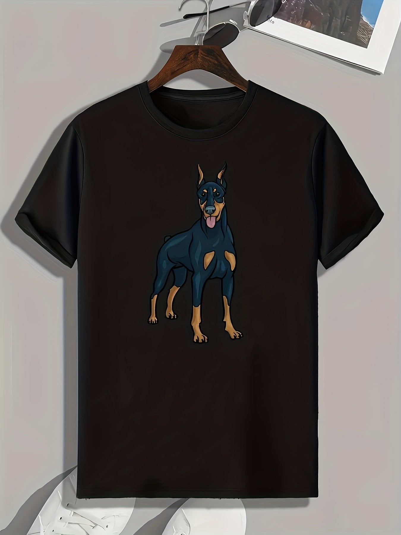 Dog Print Men's Graphic T shirt Casual Comfy Tees For Summer Mens Clothing