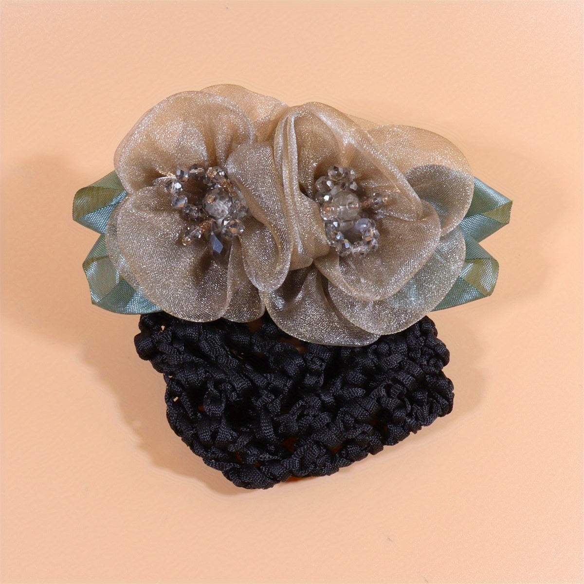 Mesh Flower Hair Net Ponytail Bun Holder Hair Accessories
