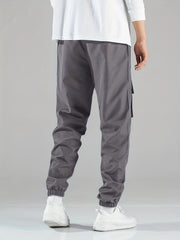 Hip Pop Style Cargo Pants Men's Flap Pocket Trousers