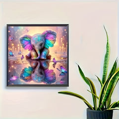Vibrant Rainbow Jigsaw Puzzle 1000pcs Colorful Elephant & Butterflies