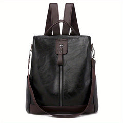 Vintage Zipper Backpack Classic Rucksack Women's Travel Bag