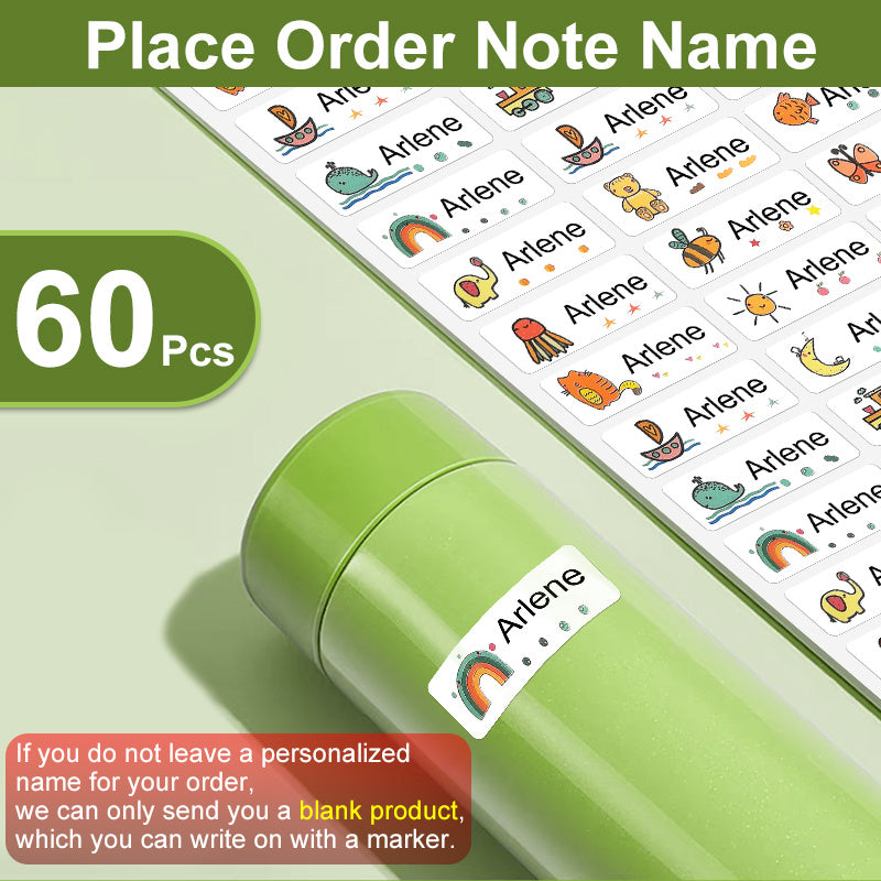 Personalized Waterproof Self Adhesive Name Sticker School Label