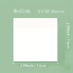 100 Sheets Transparent Sticky Notes for Notebooks Diaries School Office Supplies