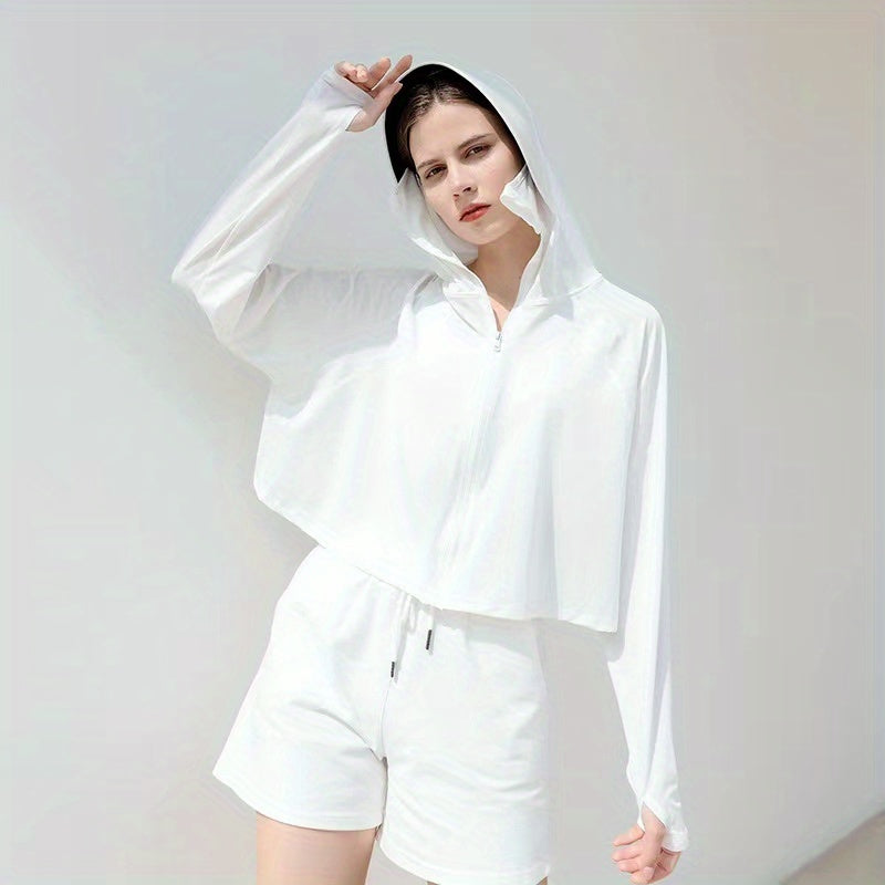 UPF50 Ice Silk Sun Jacket UV Protection Shawl