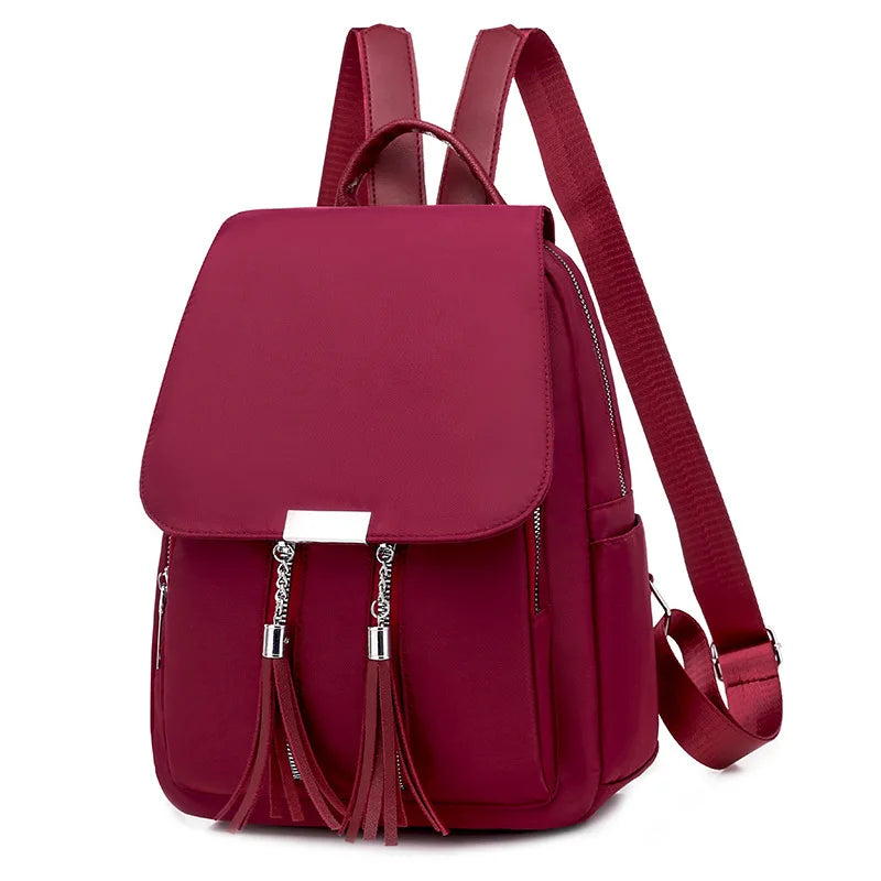 Women's Oxford Shoulder Bag Backpack for School Girls