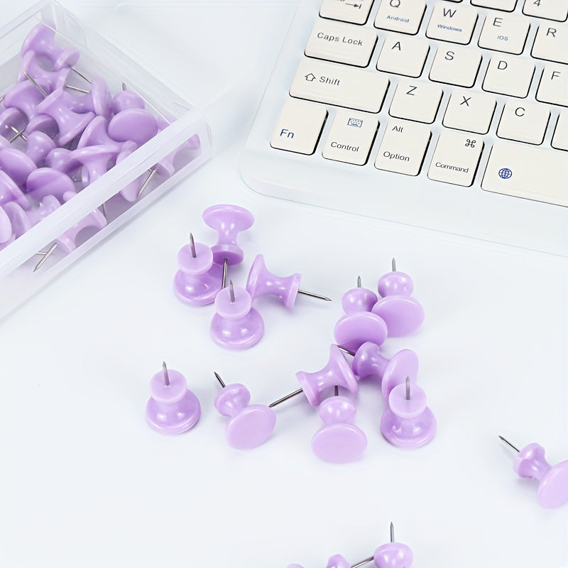 35pcs Multifunctional Macaron I-shaped Nails Office Supplies