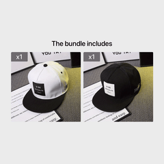 Adjustable Patch Hip hop Hat Embroidered Baseball Cap Flat Brim Unisex