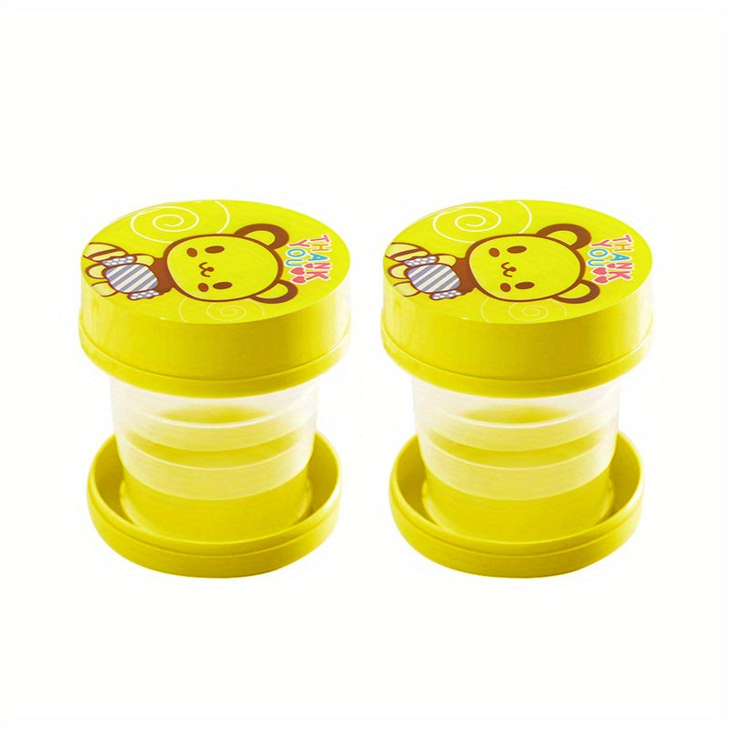 Creative Travel Cartoon Retractable Cup Animal Outdoor Folding Water Cup