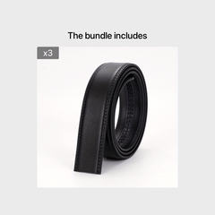 Men's Automatic Buckle Leather Belt Strip