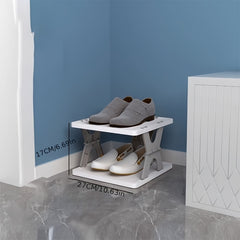 6pcs Folding Shoe Rack for Entryway Indoor Dormitory