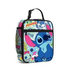 Stitch Insulated Lunch Bag - Portable Lunch Box for School Work Picnics Travel