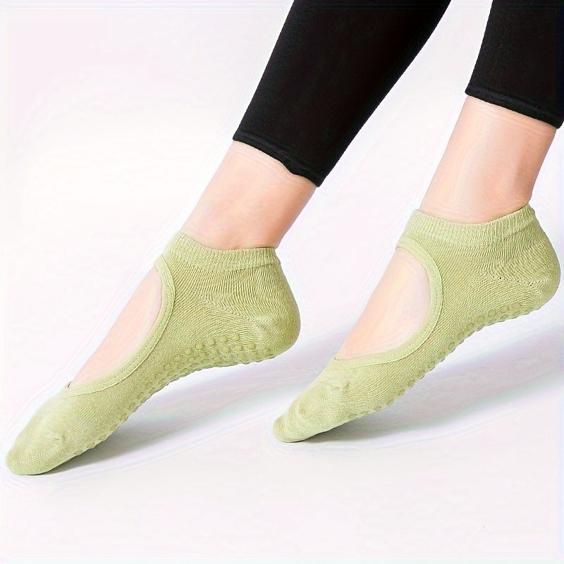 Backless Yoga Socks Non-slip Fitness Dance Socks