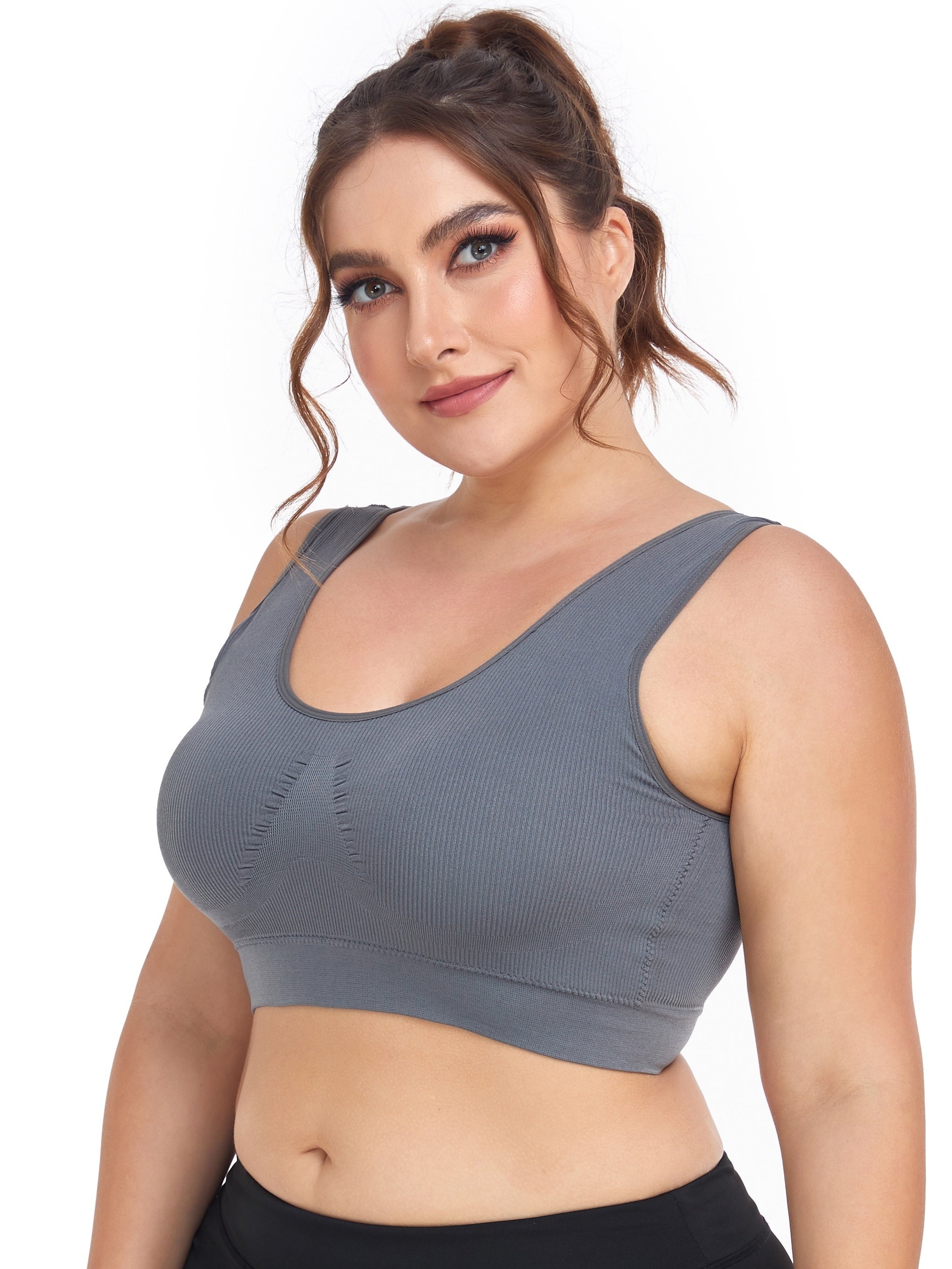  Seamless Full Coverage Sports Bra