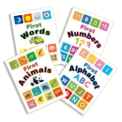 Mini Children's Vocabulary Book in 4 Styles to Learn English with Rounded Corner