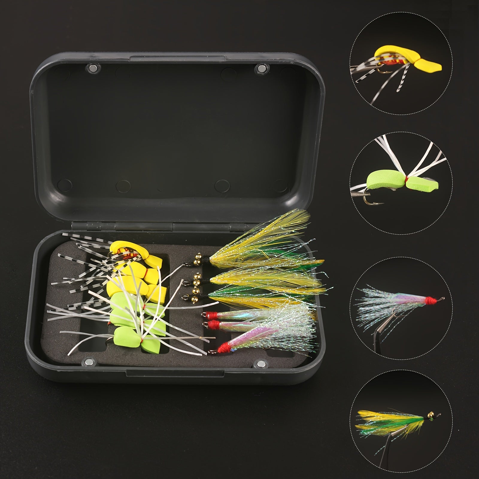12pcs Bionic Fly Hook Artificial Fishing Flies Outdoor Fishing Accessories