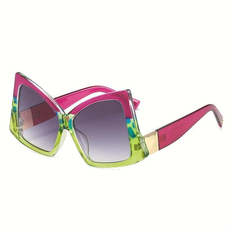 Y2K Oversized Cat Eye Sunglasses Gradient Lens UV400