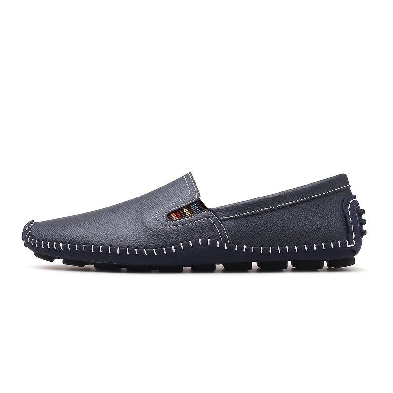 Men's Hand Stitched Loafer Shoes Lightweight Slip On Flats