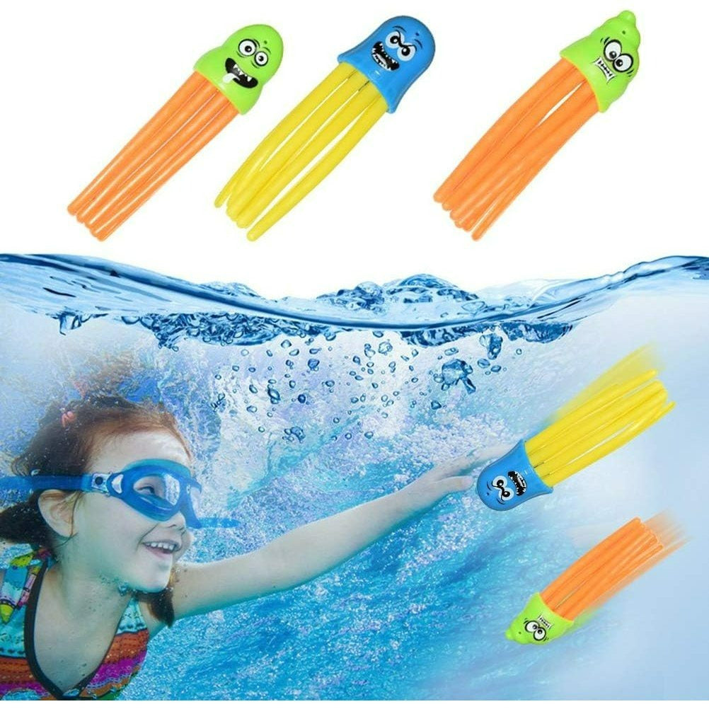 Kids Octopus Bath Toy with Smiling Faces