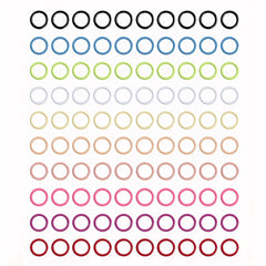 100pcs Round Knitting Stitch Markers 10 Colors Locking Crochet Accessories