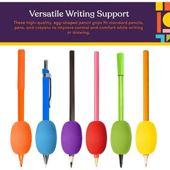 6pcs Egg Pencil Grips Posture Correctors for Children