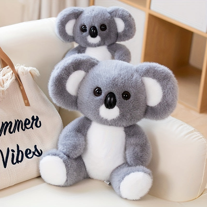 Cute Koala Plush 24 Gray for Holiday Decor in Living Room or Bedroom