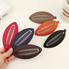 6pcs Thick Twisting Hair Clip Frosted Texture Hair Clip Solid Accessories
