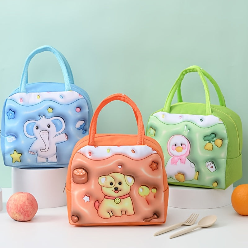 3D Cartoon Lunch Bag Insulated Portable Insulation Bag for Camping Picnic