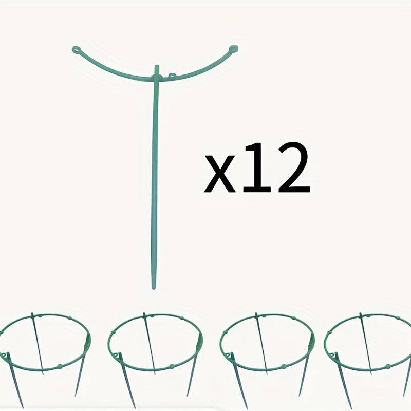Plant Support Stakes Half Round Cage Holder for Flower Pot Climbing Trellis