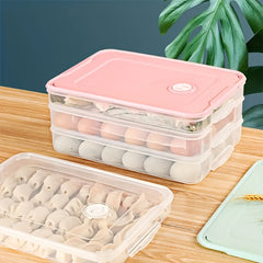 Portable Dumpling Box With Timer Large Capacity Crisper For Food Kitchen