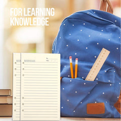 40 Sheets A6 Lined Refill Paper 6 Hole Punched for Budget Planner