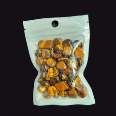 2OZ 4OZ Natural Tiger's Eye Rough Stones for Tumbling Wicca Reiki Healing