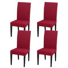 Milk Silk Elastic Chair Slipcover Set for Home Dining Wedding Office