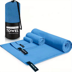 3pcs Velvet Quick Drying Towels Microfiber Fitness Sports Beach Tow