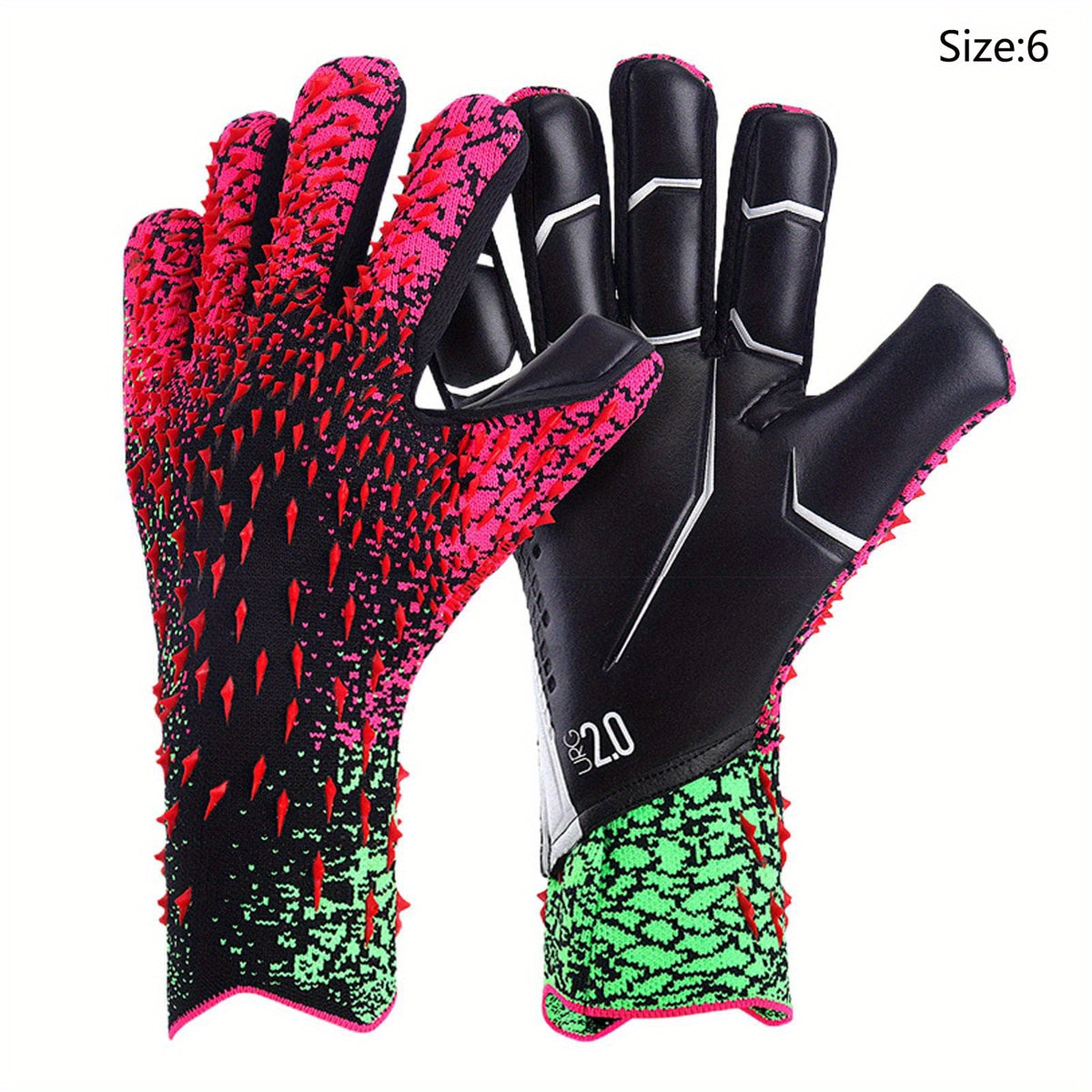 Anti Slip Soccer Goalkeeper Gloves High Performance Size 6-10
