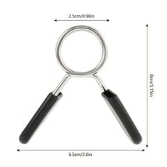 2pcs Barbell Clamp Spring Collar Clips Gym Weight Dumbbell Lock
