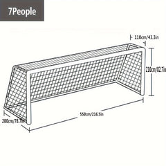 2pcs Football Goal Net Durable Replacement Net