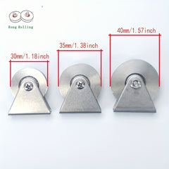 2pcs 304 Stainless Steel U Groove Rollers With Single 635ZZ Bearing