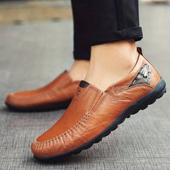 Men's Casual Formal Slip On PU Shoes Driving Shoes With Breathable Sole