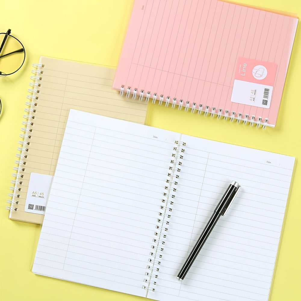 Small Fresh Transparent Soft Cover Coil Notebook