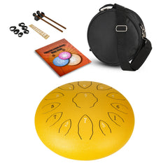 Steel Tongue Drum 13 Note C Key Hanplate Percussion Instrument with Drum Mallets