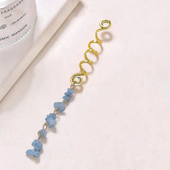 Colorful Stone Hair Jewelry For Braids Tassels Dreadlock Rings